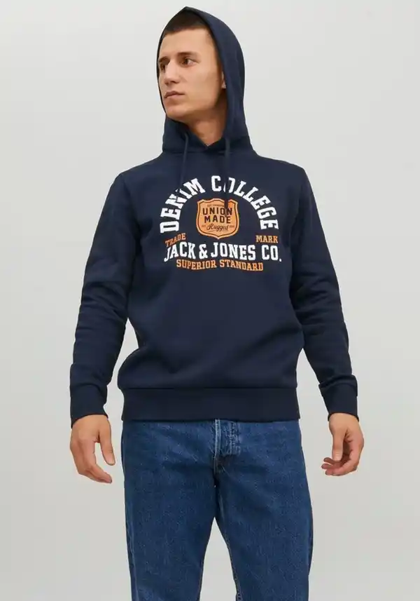 Bild 1 von Jack & Jones Kapuzensweatshirt LOGO SWEAT HOOD, Blau