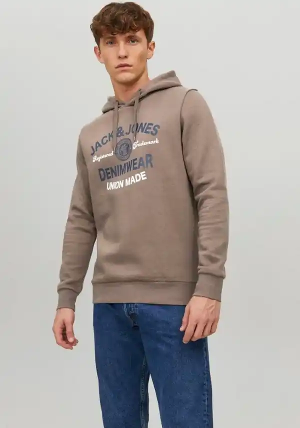 Bild 1 von Jack & Jones Kapuzensweatshirt LOGO SWEAT HOOD, Braun