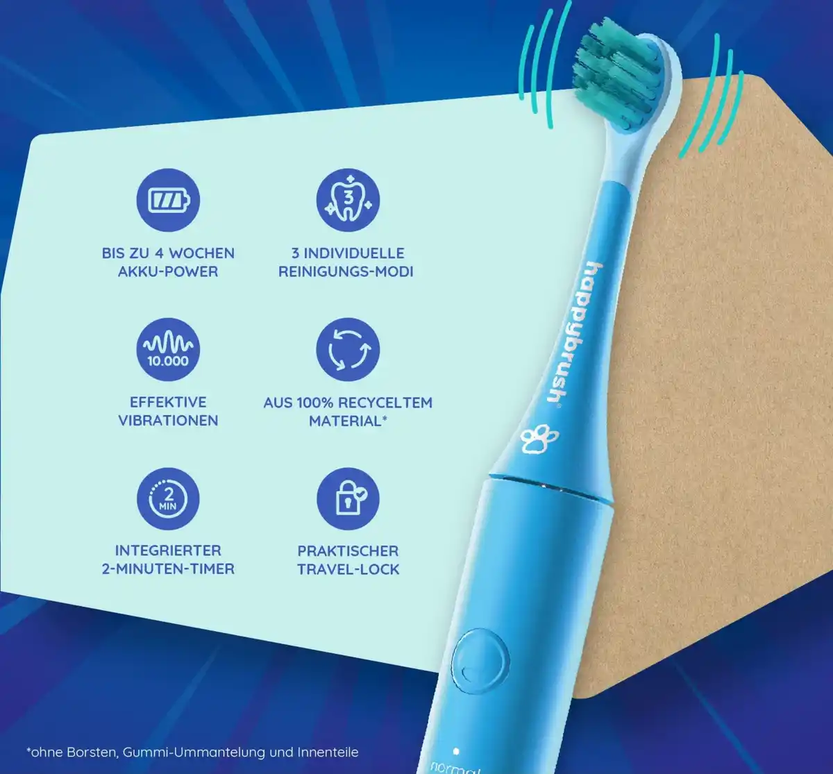 Bild 4 von happybrush Eco VIBE Kids Paw Patrol Elektrische Lern-Zahnbürste