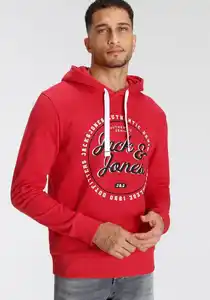 Jack & Jones Kapuzensweatshirt JJ JJANDY SWEAT HOOD, Rot