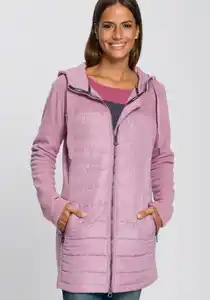 KangaROOS Langjacke im modischen Materialmix, Rosa