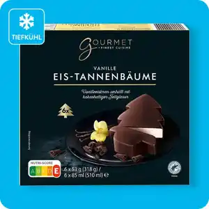 GOURMET FINEST CUISINE Eis-Zimtsterne, Eis-Tannenbäume Vanille