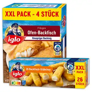 Iglo Backfisch-Stäbchen / Filegro XXL