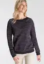 Bild 1 von Ragwear Sweater TASHI Longsleeve Pullover im Streifen-Design, Schwarz