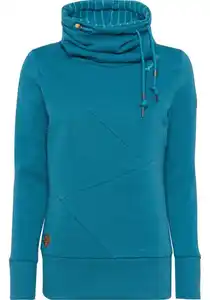 Ragwear Sweater VIOLLA mit hohem Stehkragen, Blau