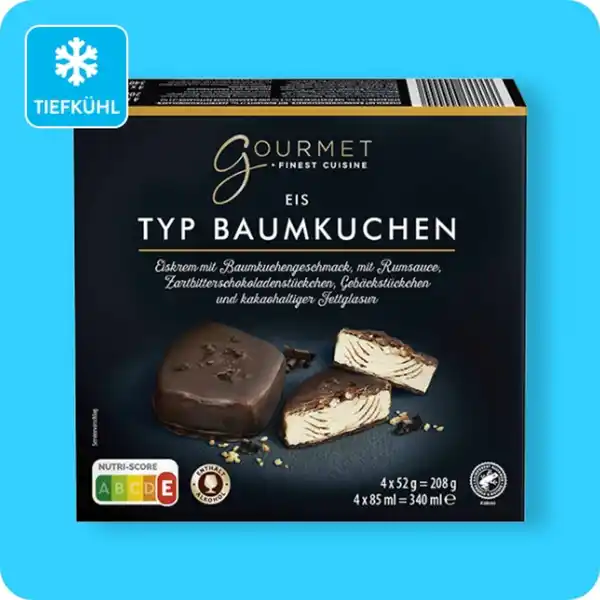 Bild 1 von GOURMET FINEST CUISINE Winterliche Eisdesserts, Eis Typ Baumkuchen oder Eis-Winter-Glocken