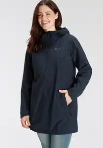 Jack Wolfskin Parka SOLAIA PARKA W Wasserdicht & Winddicht & Atmungsaktiv, Blau