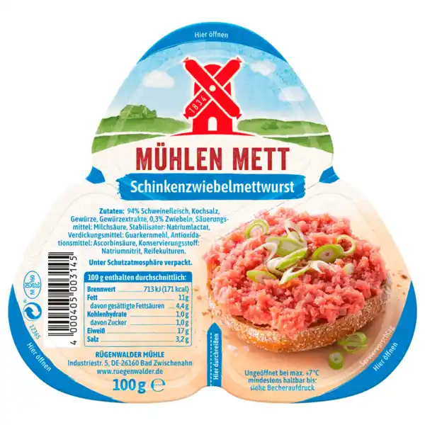 Bild 1 von Rügenwalder Mühlen Mett oder Mühlen Schinken