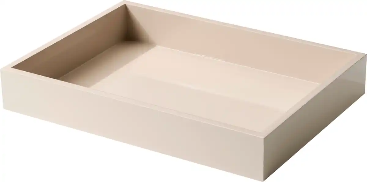 Bild 1 von Dekorieren & Einrichten Tablett, beige glänzend (33x24 cm)