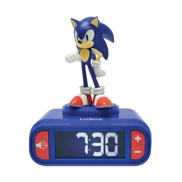 Bild 1 von Digitaler Kinder-Wecker Sonic, mit 3D Nachtlicht-Figur