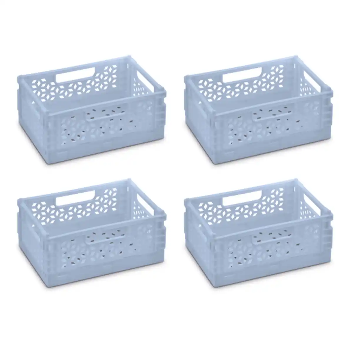 Bild 1 von Mini-Klappbox klein, blau, 4er Set