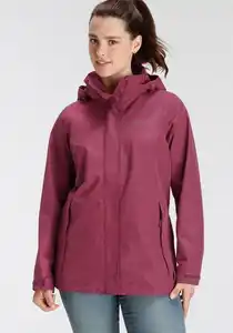 Jack Wolfskin Funktionsjacke TOCORA JACKET WOMEN Wasserdicht & Winddicht & Atmungsaktiv, Rot