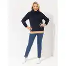 Bild 1 von CASHMASOFT Pullover, 1/1-Arm Rollkragen Kontrastkante an Ärmeln und Bund