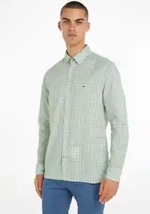 Tommy Hilfiger Langarmhemd NATURAL SOFT GRID CHK SF SHIRT in karierter Optik, Bunt