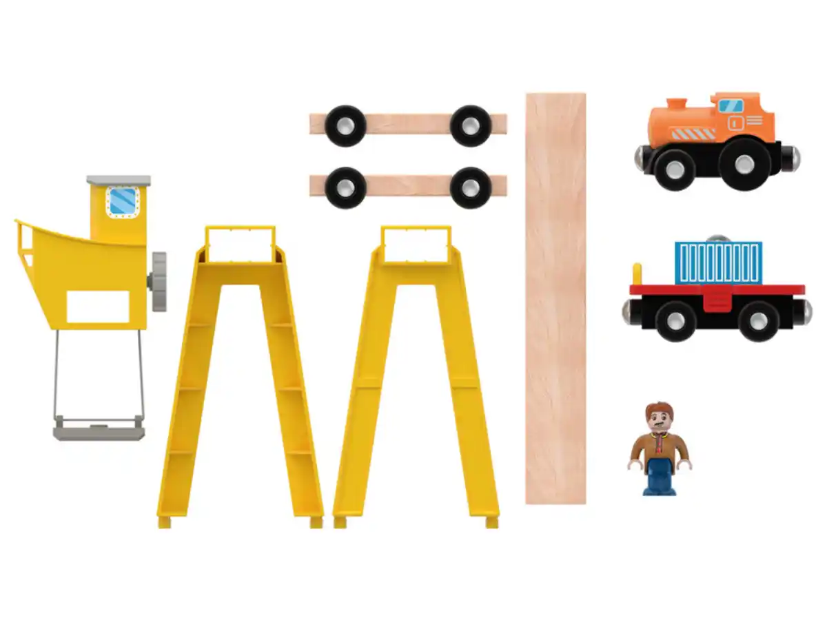 Bild 3 von Playtive Eisenbahn Erweiterung, mit Buchenholz