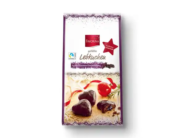 Bild 1 von Favorina Gefüllte Lebkuchen-Herzen,  300 g