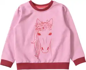 ALANA Sweatshirt mit Pferde-Motiv, rosa, Gr. 104