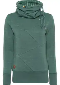 Ragwear Sweater VIOLLA mit hohem Stehkragen, Grün