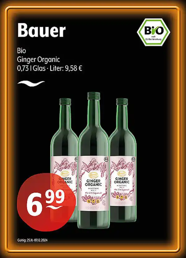 Bild 1 von Bauer Bio Ginger Organic Rohstoff