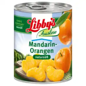 Libby´s Natursüß-/ Mandarin Orangen, Pfirsichhälften oder Frucht-Cocktail