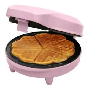 Waffeleisen, Herzform, pink