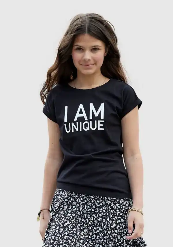 Bild 1 von KIDSWORLD T-Shirt I AM UNIQUE legere Passform, Schwarz