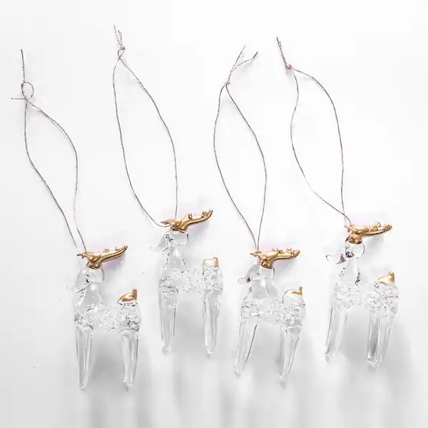 Bild 4 von Bella Casa Glas-Weihnachtshänger 4er-Set