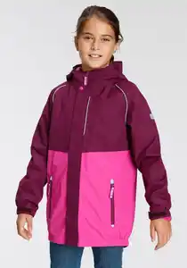 Scout 3-in-1-Funktionsjacke ALL WEATHER (2-St) Funktionsjacke mit Strickfleecejacke, Rosa