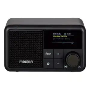 Medion Dab+ Tiny Radio (Md44822), schwarz