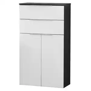 Fackelmann Midischrank 'Kara' weiß, anthrazit 61 x 106 x 32 cm