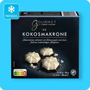 GOURMET FINEST CUISINE Winterliche Eisdesserts, Eis-Kokosmakronen