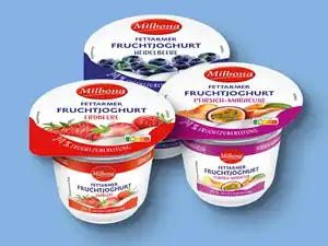 Milbona Fettarmer Fruchtjoghurt,  250 g