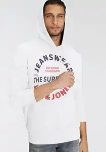 Jack & Jones Kapuzensweatshirt JJ JJANDY SWEAT HOOD, Weiß