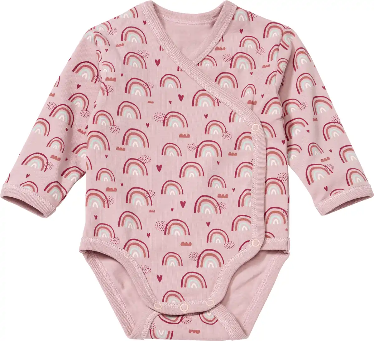 Bild 1 von ALANA Wickelbody Pro Climate mit Regenbogen-Muster, rosa, Gr. 62/68