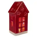 Bild 1 von Haus mit LED - rot - ca. 9 x 7,5 x 18 cm