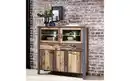 Bild 4 von Innostyle - Highboard Cardiff, Used Style Dark, Matera-Nachbildung, inkl. LED-Beleuchtung