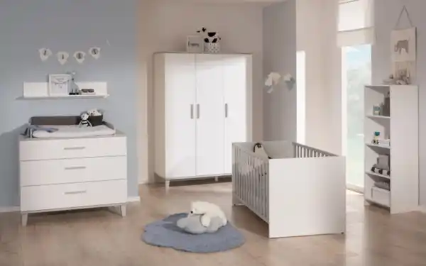 Bild 1 von Paidi - Babyzimmer Nils, kreideweiß, 3-türiger Kleiderschrank