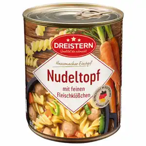 Nudeltopf mit Fleischklößchen 800g Dreistern