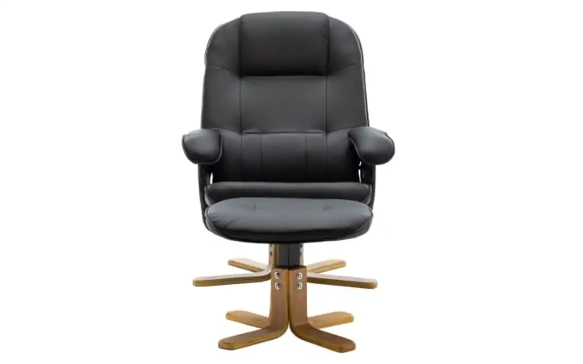 Bild 2 von HPI - Relaxsessel Peter, schwarz, inkl. Hocker