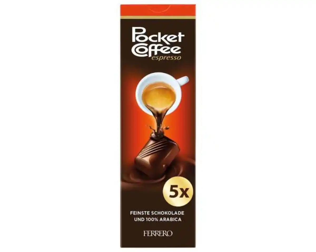 Bild 1 von Ferrero Pocket Coffee Espresso Pralinen 62 g 5er