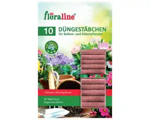 Floraline Düngestäbchen für Balkon- & Kübelpflanzen 10er