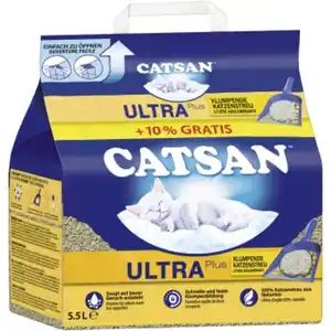 CATSAN Ultra plus Klumpstreu 5 l + 10% gratis