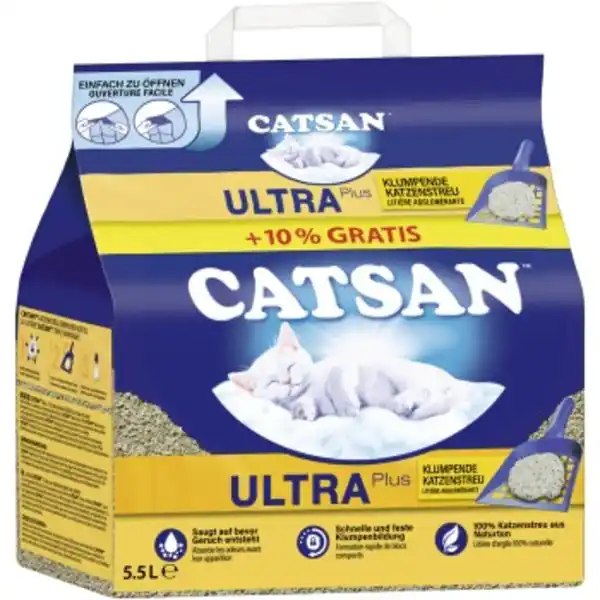 Bild 1 von CATSAN Ultra plus Klumpstreu 5 l + 10% gratis