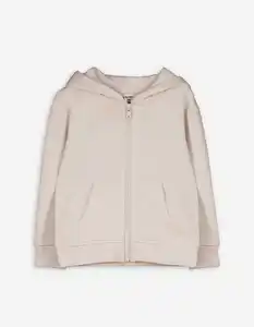 Baby Sweatjacke - Fronttasche - beige