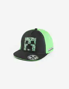 Kinder Basecap - Minecraft - schwarz