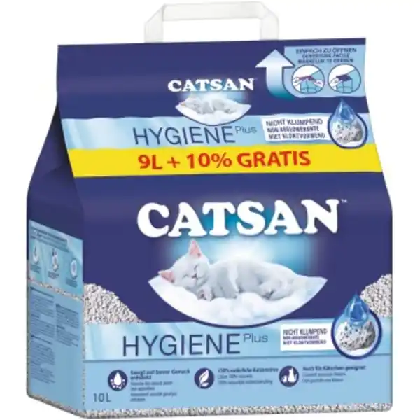 Bild 1 von CATSAN Hygiene Plus Streu 9 l + 10% gratis