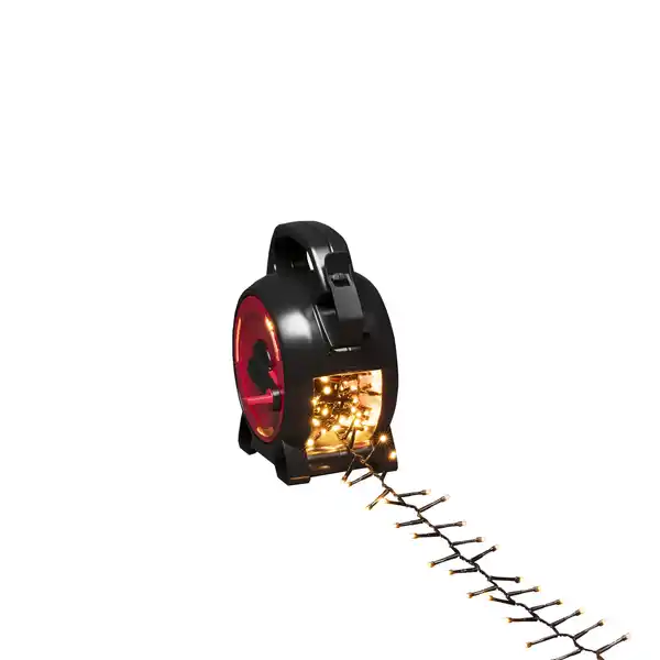 Bild 1 von Konstsmide Micro LED Compactlights Außen 200 bernsteinfarbene Dioden mit Kabelaufroller 14,30 m