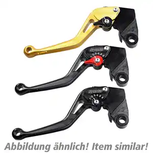 ABM Kupplungshebel einstellbar Synto KH49 kurz schwarz/gold