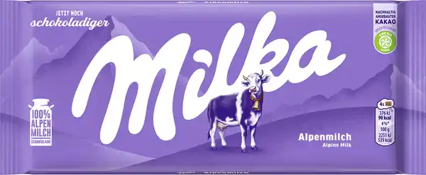 Bild 1 von Milka Alpenmilch Schokolade 100G