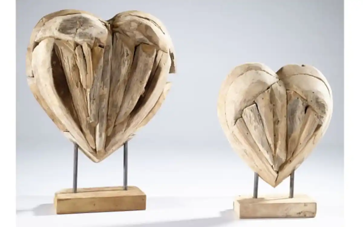 Bild 3 von Dekoherz aus Teakholz in naturfarbend, 40 cm